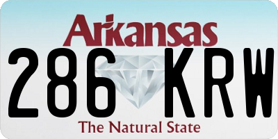 AR license plate 286KRW
