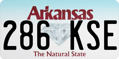AR license plate 286KSE