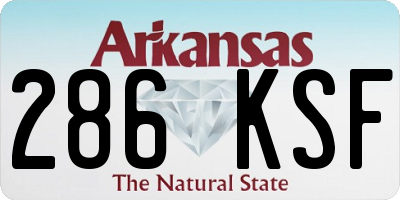 AR license plate 286KSF