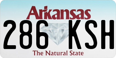 AR license plate 286KSH