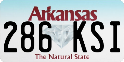 AR license plate 286KSI