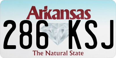 AR license plate 286KSJ