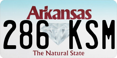 AR license plate 286KSM