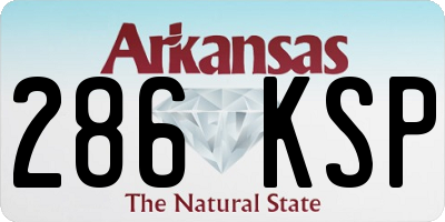 AR license plate 286KSP