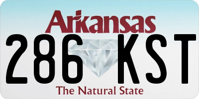 AR license plate 286KST
