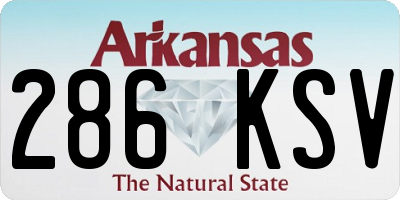 AR license plate 286KSV