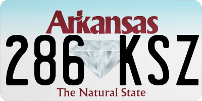 AR license plate 286KSZ