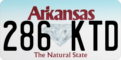 AR license plate 286KTD