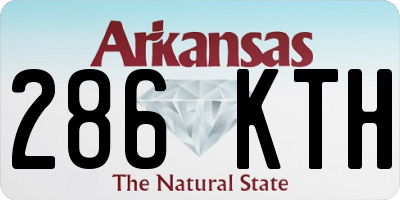 AR license plate 286KTH