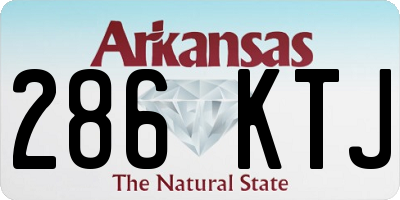 AR license plate 286KTJ