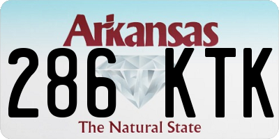 AR license plate 286KTK