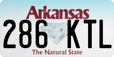 AR license plate 286KTL