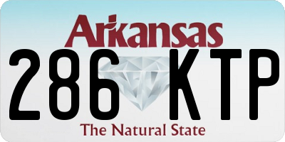 AR license plate 286KTP