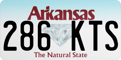 AR license plate 286KTS