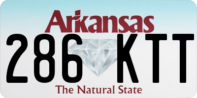 AR license plate 286KTT