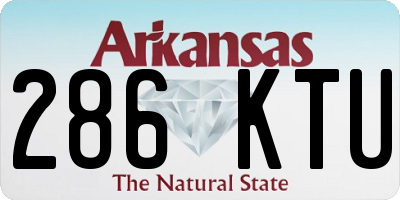 AR license plate 286KTU