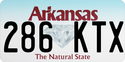 AR license plate 286KTX