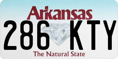 AR license plate 286KTY