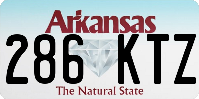 AR license plate 286KTZ