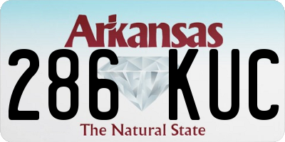 AR license plate 286KUC
