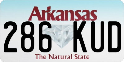 AR license plate 286KUD