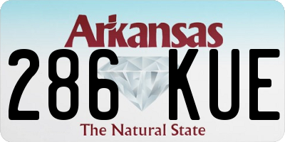 AR license plate 286KUE