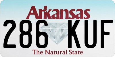 AR license plate 286KUF
