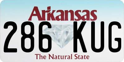 AR license plate 286KUG