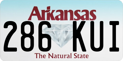 AR license plate 286KUI