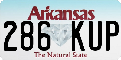 AR license plate 286KUP
