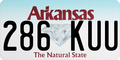 AR license plate 286KUU