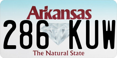 AR license plate 286KUW