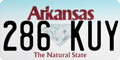 AR license plate 286KUY