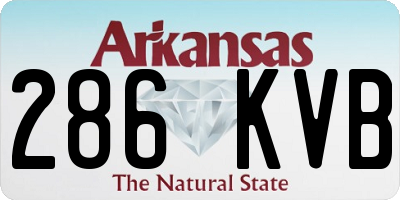 AR license plate 286KVB