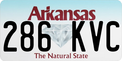 AR license plate 286KVC