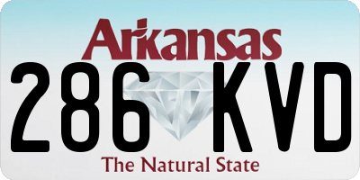 AR license plate 286KVD