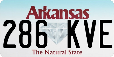 AR license plate 286KVE