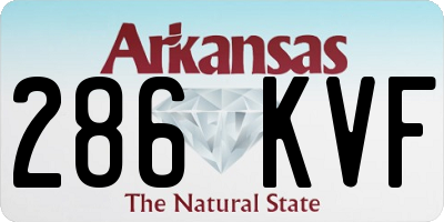 AR license plate 286KVF