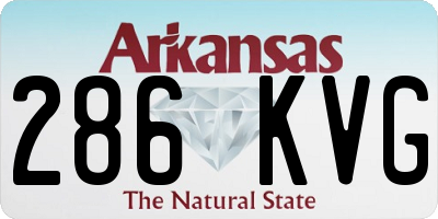 AR license plate 286KVG