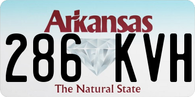 AR license plate 286KVH