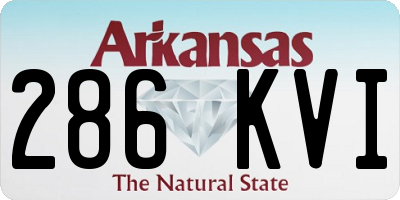 AR license plate 286KVI