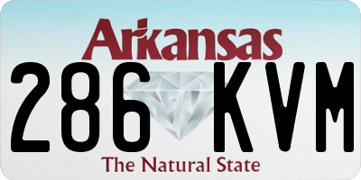 AR license plate 286KVM