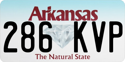 AR license plate 286KVP