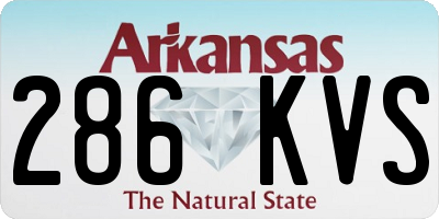 AR license plate 286KVS