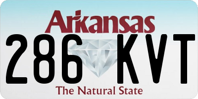 AR license plate 286KVT