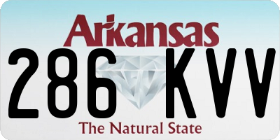 AR license plate 286KVV