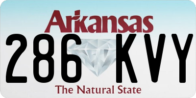 AR license plate 286KVY