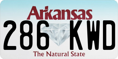AR license plate 286KWD