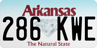 AR license plate 286KWE