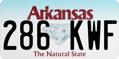 AR license plate 286KWF